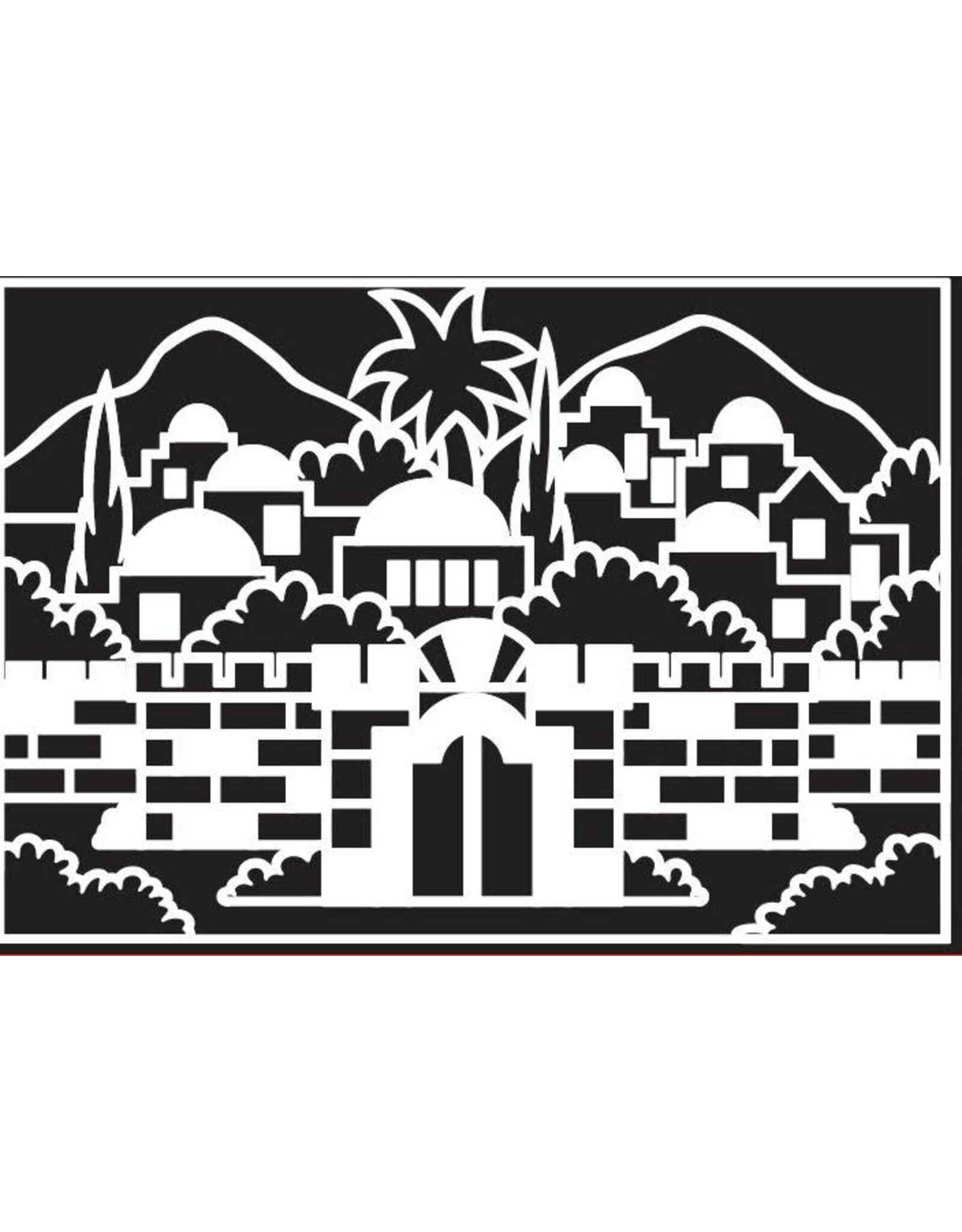 incento magic VELVET ART - YERUSHALAYIM  SET 5.75"X8.25"