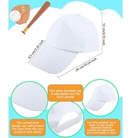 WHITE DIY BASEBALL  CAP