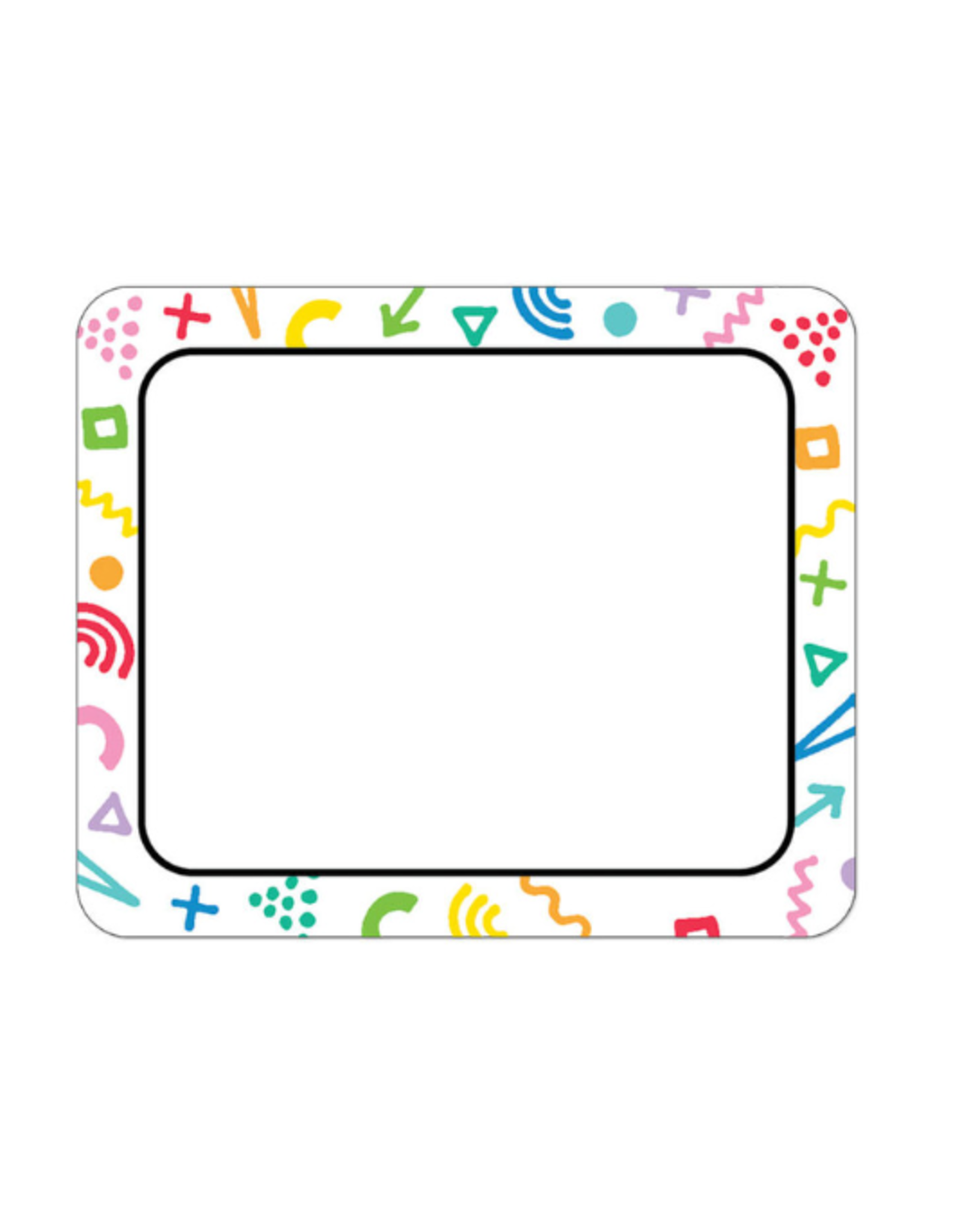 NAME TAG: HAPPY PLACE 3"X2.5" - 40 PACK