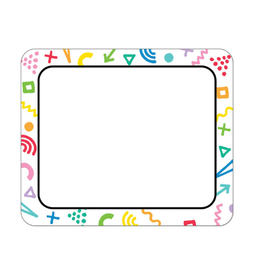 NAME TAG: HAPPY PLACE 3"X2.5" - 40 PACK