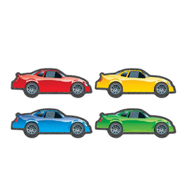 CUT OUT: RACE CARS ASSORTED COLORS  48 PACK