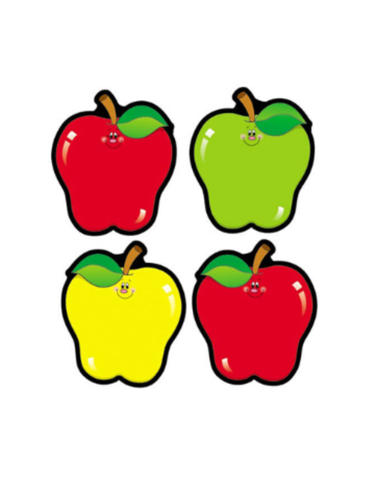 Carson-Dellosa CUT-OUTS: CARTOON ASSORTED APPLES 4.5"X5.5" 36 PACK