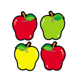 Carson-Dellosa CUT-OUTS: CARTOON ASSORTED APPLES 4.5"X5.5" 36 PACK