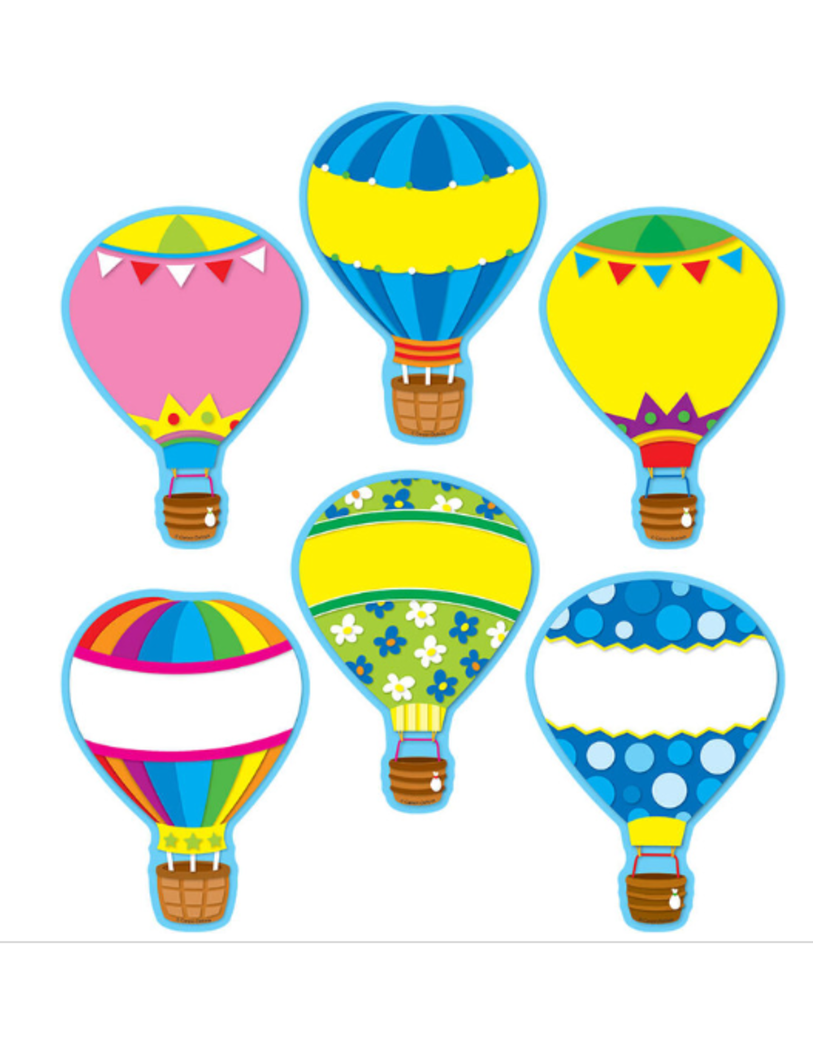 Cut Out Hot Air Balloons 36 Pack