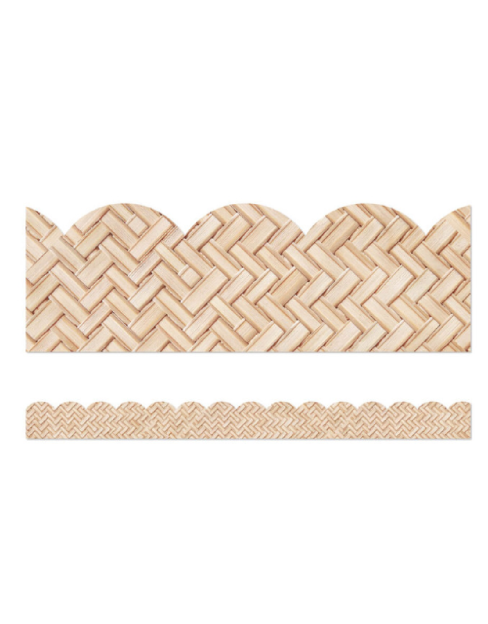Carson-Dellosa SCALLOPED  BORDERS WOVEN BAMBOO 2.25"X39'