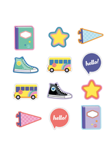 CUT OUT: HELLO SCHOOL ASSORTED SHAPES 36 PC