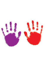 Carson-Dellosa CUT-OUTS: HANDPRINTS ASSORTED COLORS 5.5"X4" 42 PACK Carson-Dellosa CUT-OUTS: HANDPRINTS ASSORTED COLORS 5.5"X4" 42 PACK