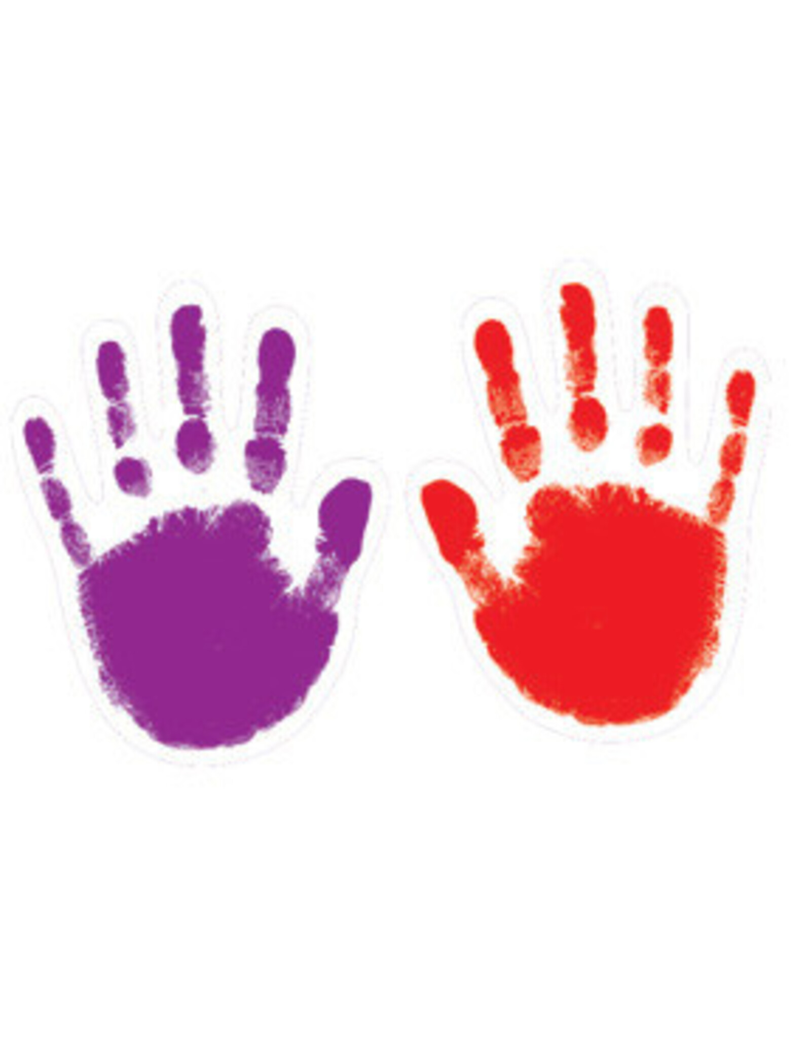 Carson-Dellosa CUT-OUTS: HANDPRINTS ASSORTED COLORS 5.5"X4" 42 PACK