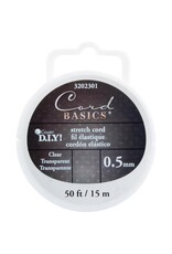 STRETCH BEAD CORD .5MM X 50'