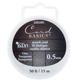 STRETCH BEAD CORD .5MM X 50'