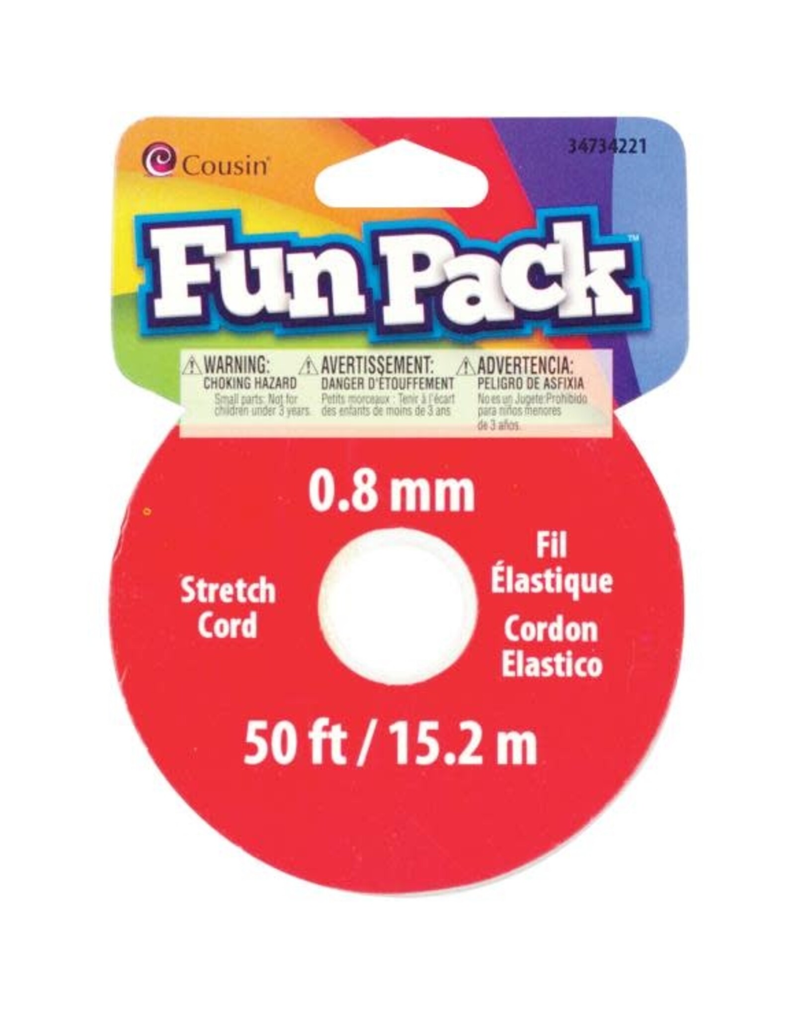 STRETCH BEAD CORD .8MM X 50'