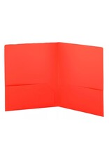 POLY FOLDER: 2 POCKET - RED