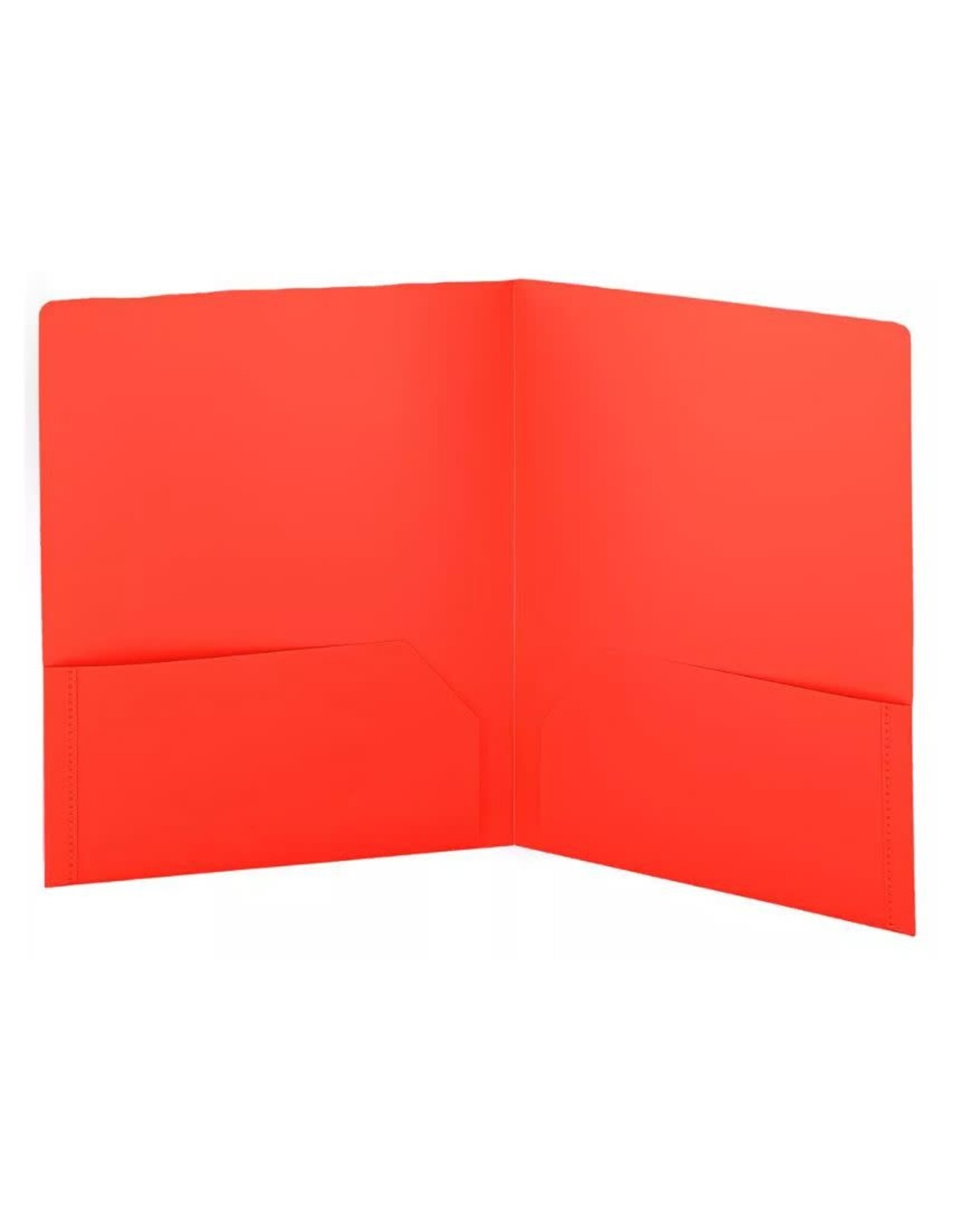 POLY FOLDER: 2 POCKET - RED