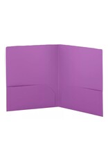 POLY FOLDER: 2 POCKET - PURPLE