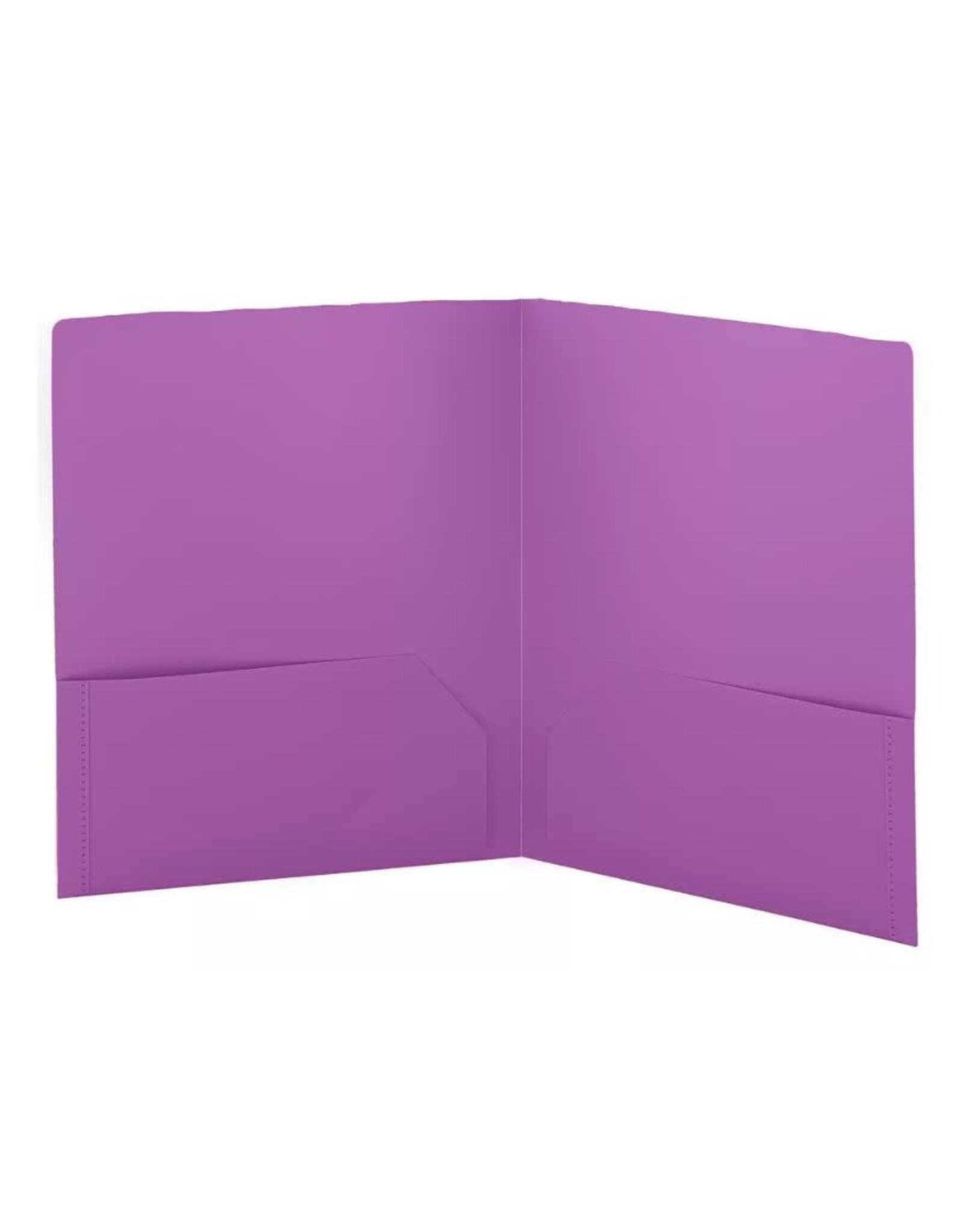 POLY FOLDER: 2 POCKET - PURPLE