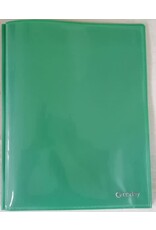 POLY FOLDER: 3 PRONG WITH VIEW - 2 POCKET - GREEN