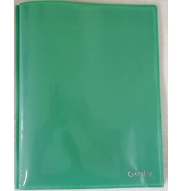POLY FOLDER: 3 PRONG WITH VIEW - 2 POCKET - GREEN