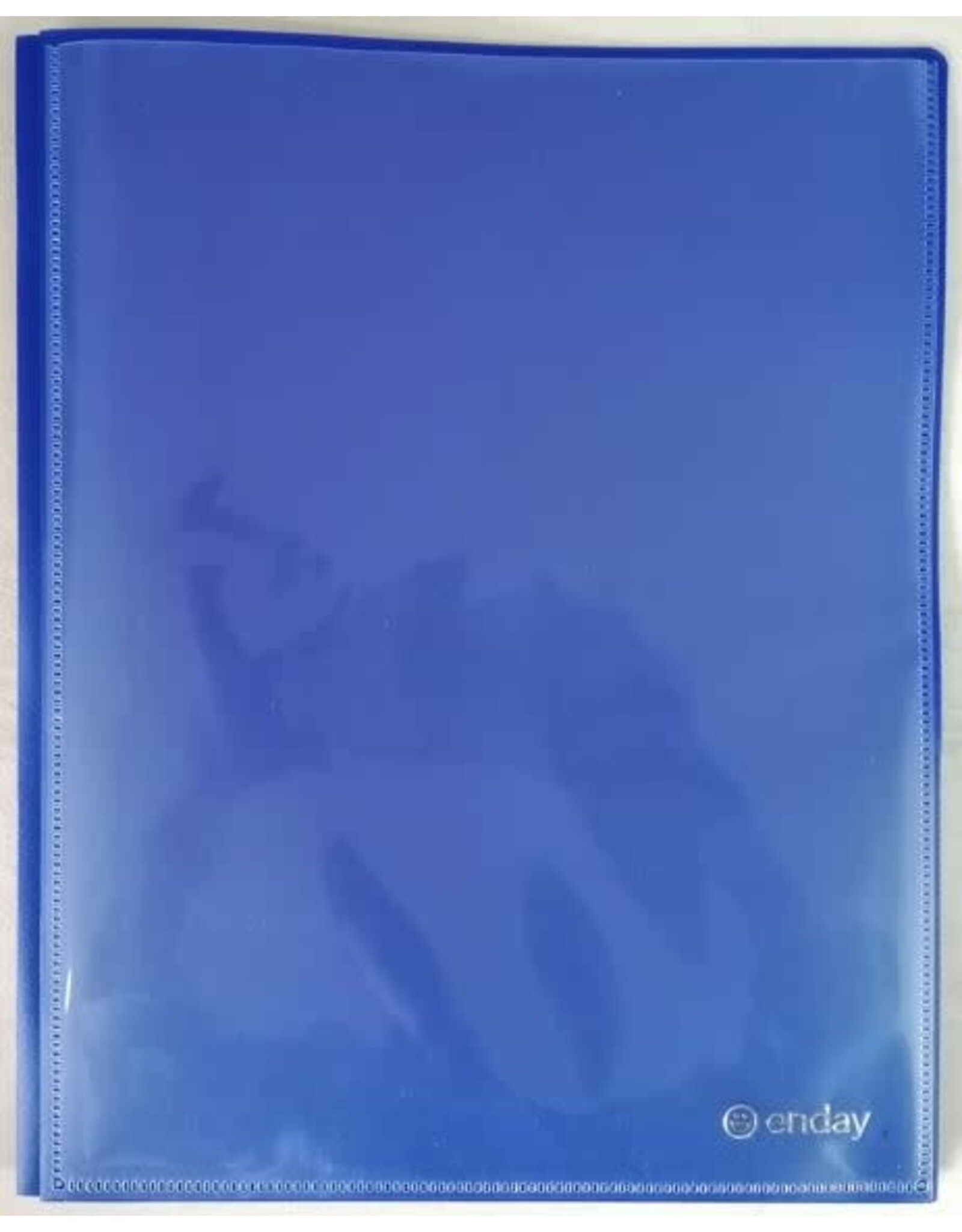 POLY FOLDER: 3 PRONG WITH VIEW - 2 POCKET - BLUE