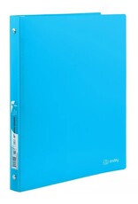 POLY FLEX BINDER: WITH VIEW 1/2" O-RING  - BLUE