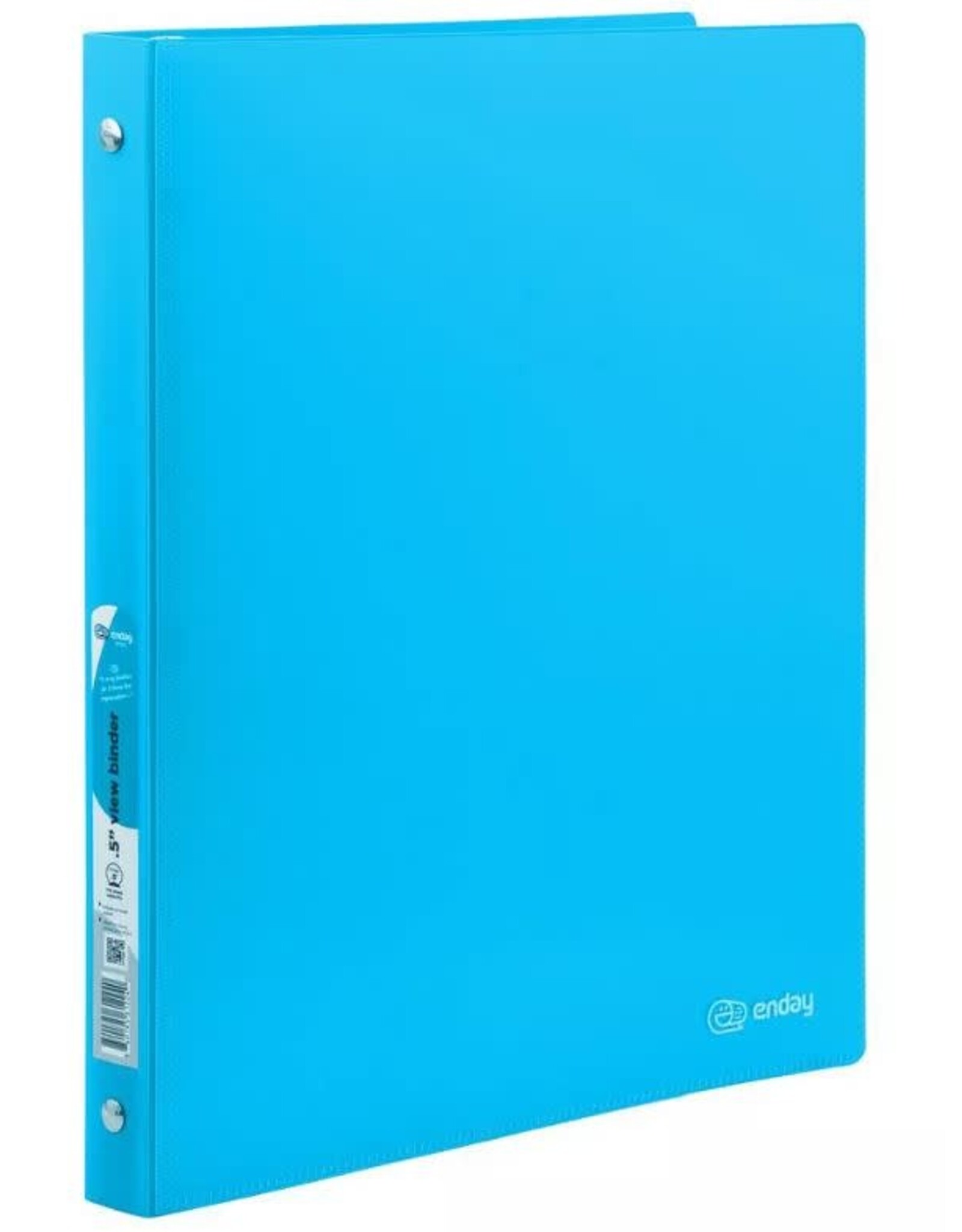 POLY FLEX BINDER: WITH VIEW 1/2" O-RING  - BLUE