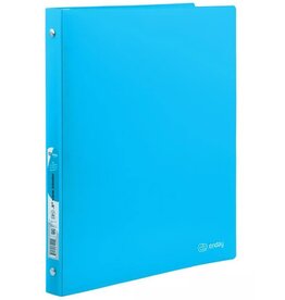 POLY FLEX BINDER: WITH VIEW 1/2" O-RING  - BLUE