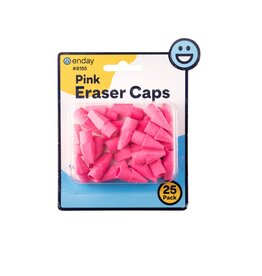 PINK   ERASER CAPS - 25 PACK