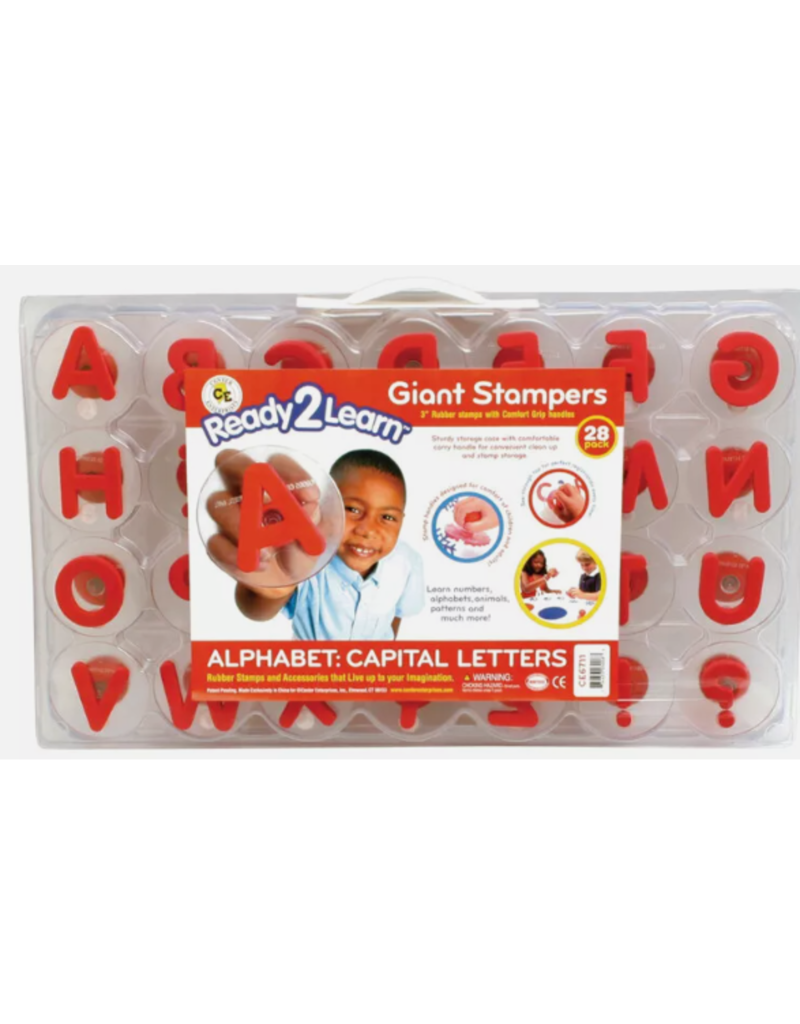 READY TO LEARN GIANT ABC STAMPER SET CAPITAL LETTERS 28PC