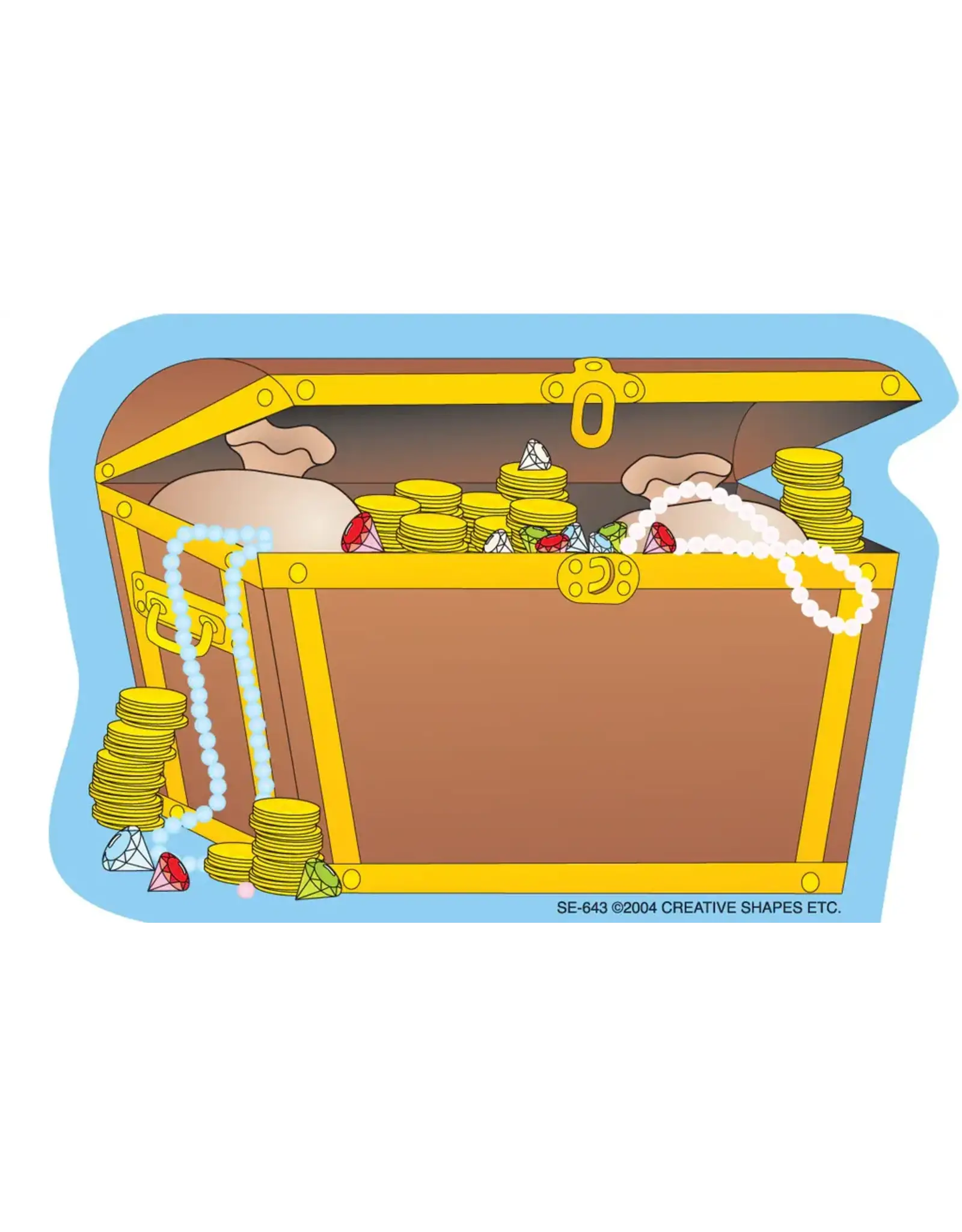 MINI NOTEPAD : 3"x3"  TREASURE CHEST - 35 SHEETS