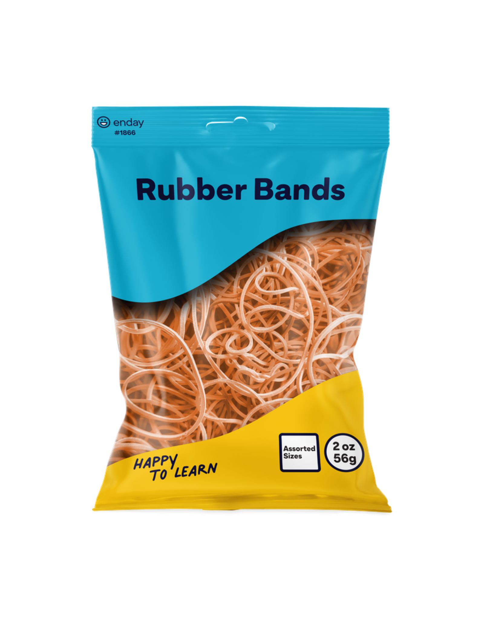 RUBBER BANDS: ASSORTED SIZES - 2OZ