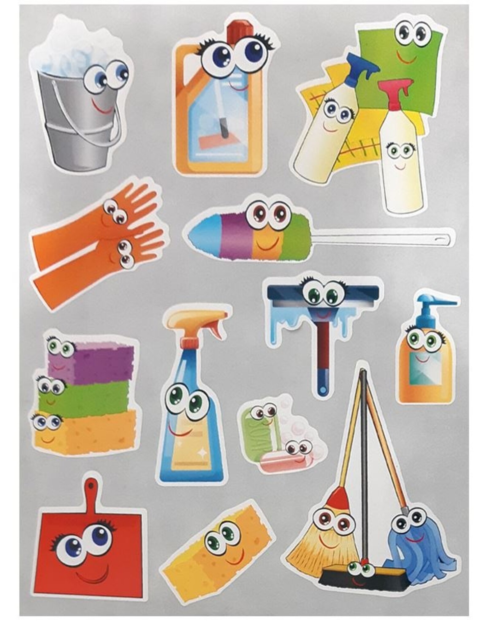 STICKER CLEANING SUPPLIES  10 SHEETS