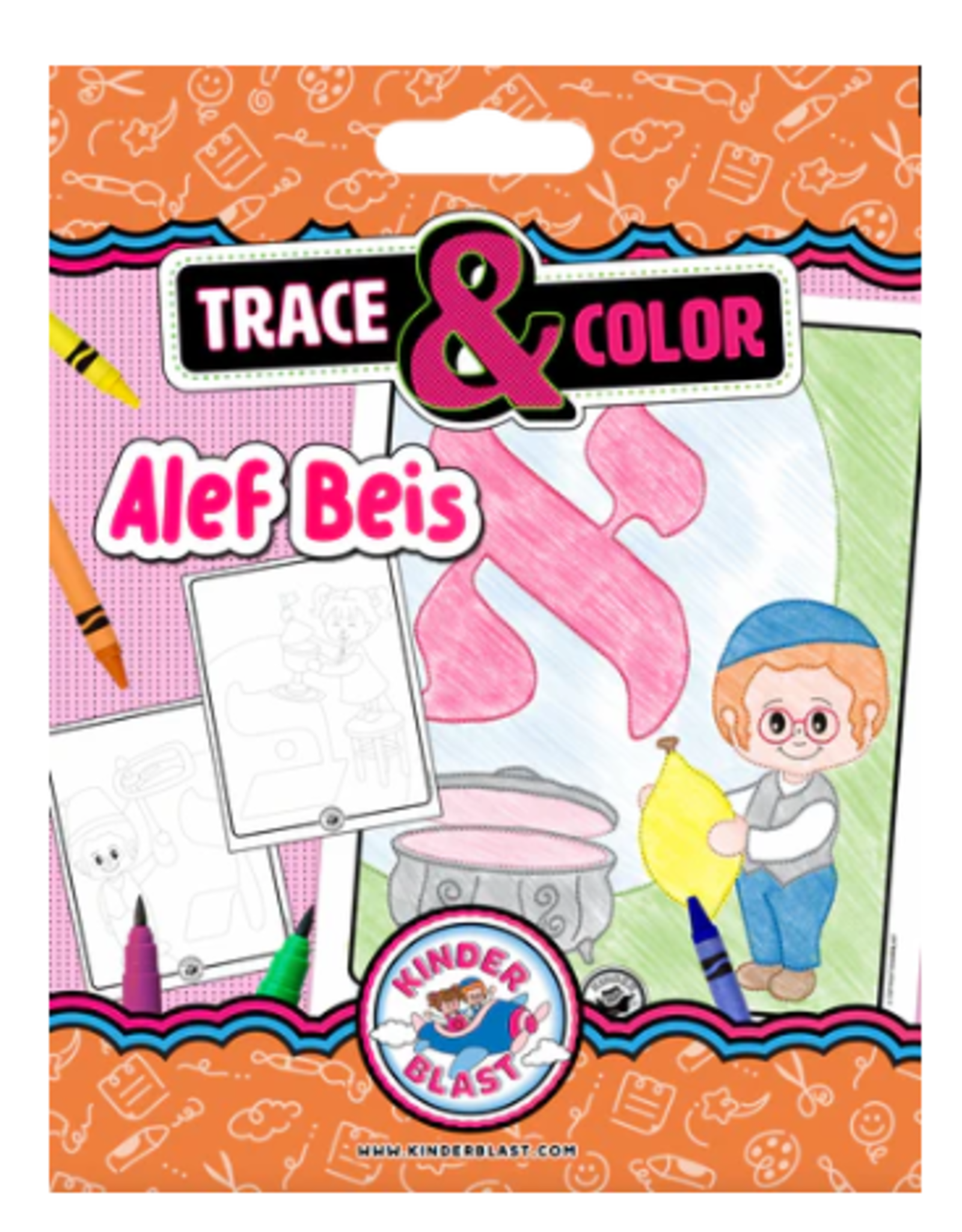 ALEF BEIS TRACE AND  COLOR BOOK