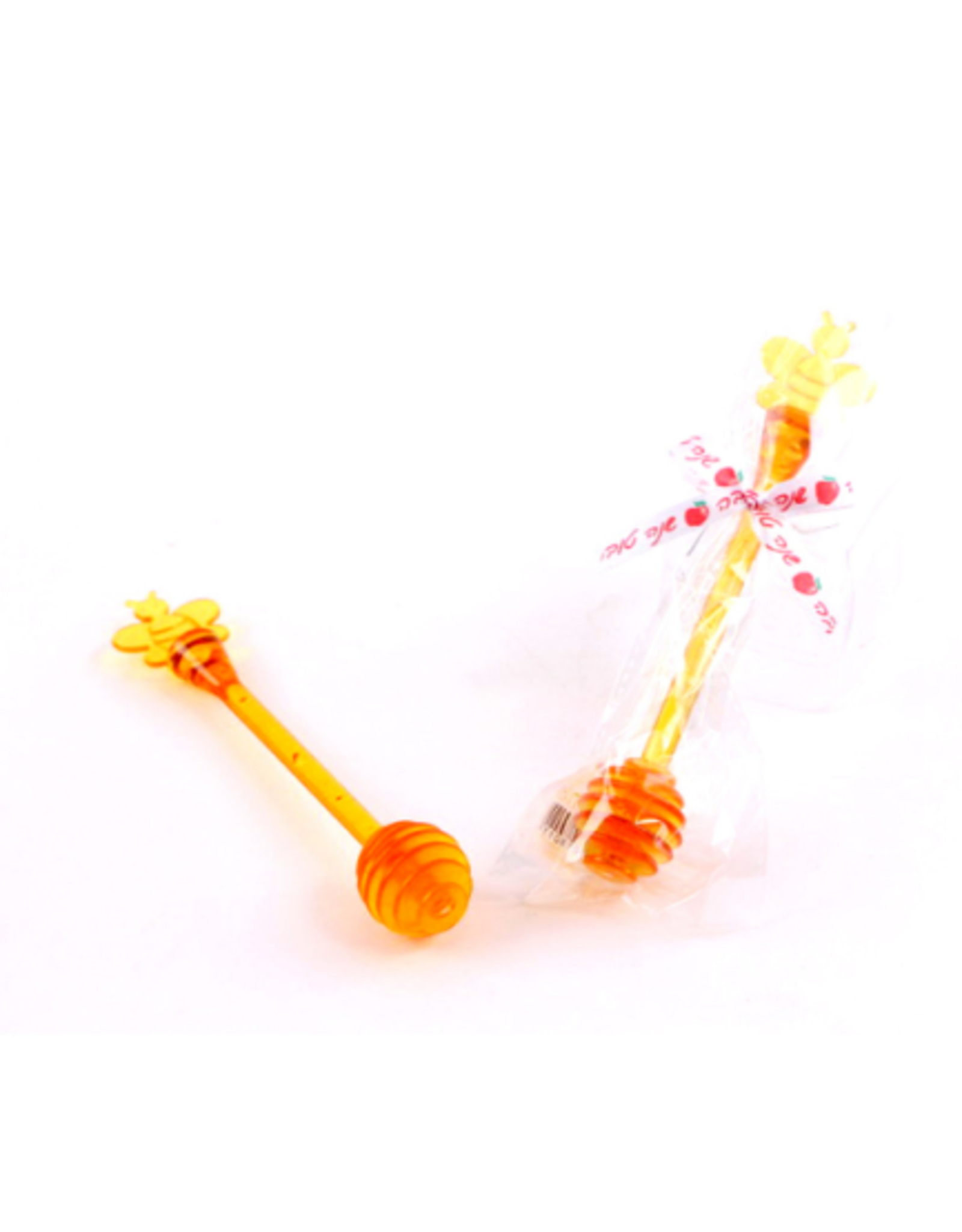 7" PLASTIC HONEY DIPPER WITH BEE TOPPER