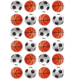 STICKERS: SPORT BALLS  ASSORTED - 10 SHEETS