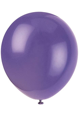 BALLOONS: 12" AMETHYST PURPLE- 10 PACK