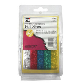 FOIL STARS 440 ASSORTED COLORS SELF-ADHESIVE 1/2" - 440 PACK
