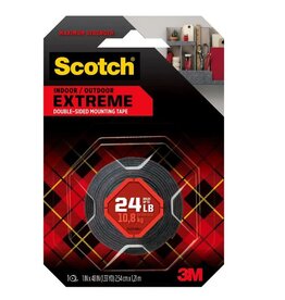 Scotch Indoor/Outdoor Extreme Foam Mounting Tape 1"x48"