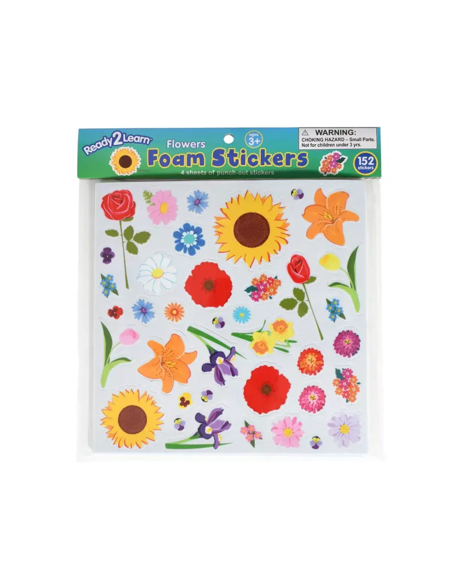 FOAM FLOWER STICKER 152PC