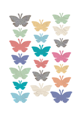 CUT OUTS:  HOME SWEET HOME BUTTERFLIES  4 ASSORTED SIZES 60 PC PACK