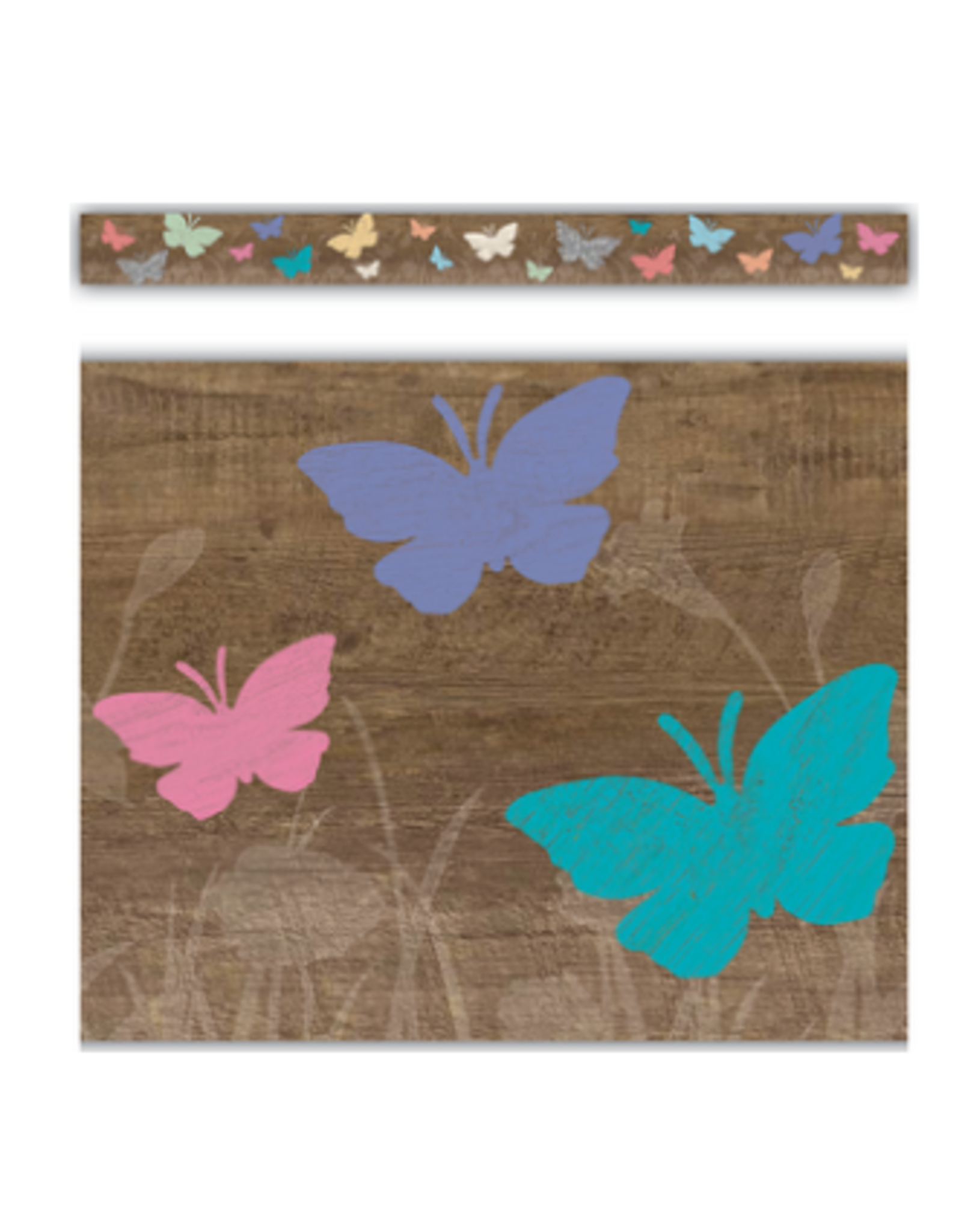 STRAIGHT BORDER BUTTERFLIES - 3"X35'