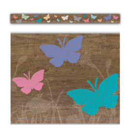 STRAIGHT BORDER BUTTERFLIES - 3"X35'