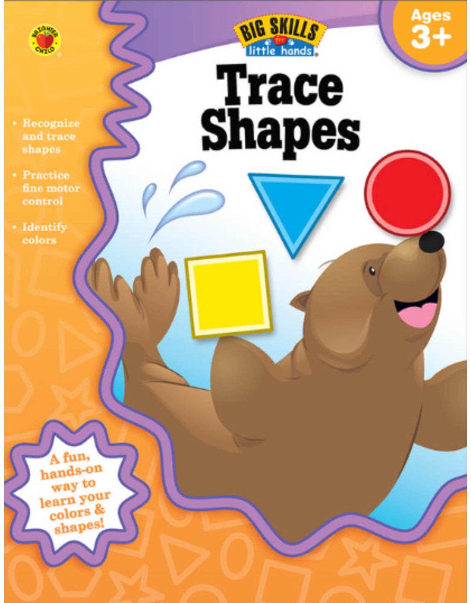 BIG SKILLS TRACE SHAPES WORKBOOK AGE 3+