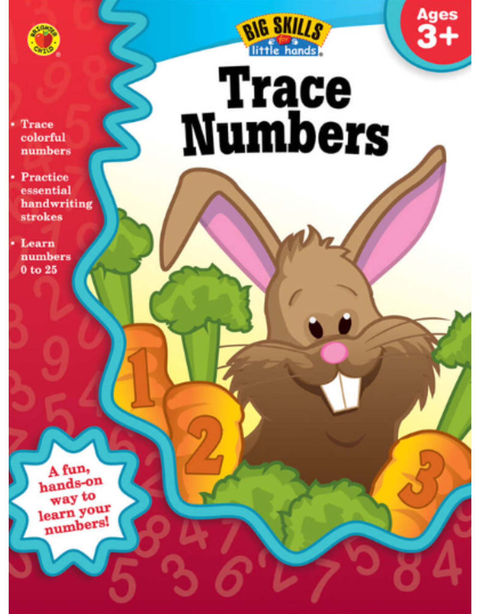 BIG SKILLS TRACE NUMBERS WORKBOOK AGE 3+