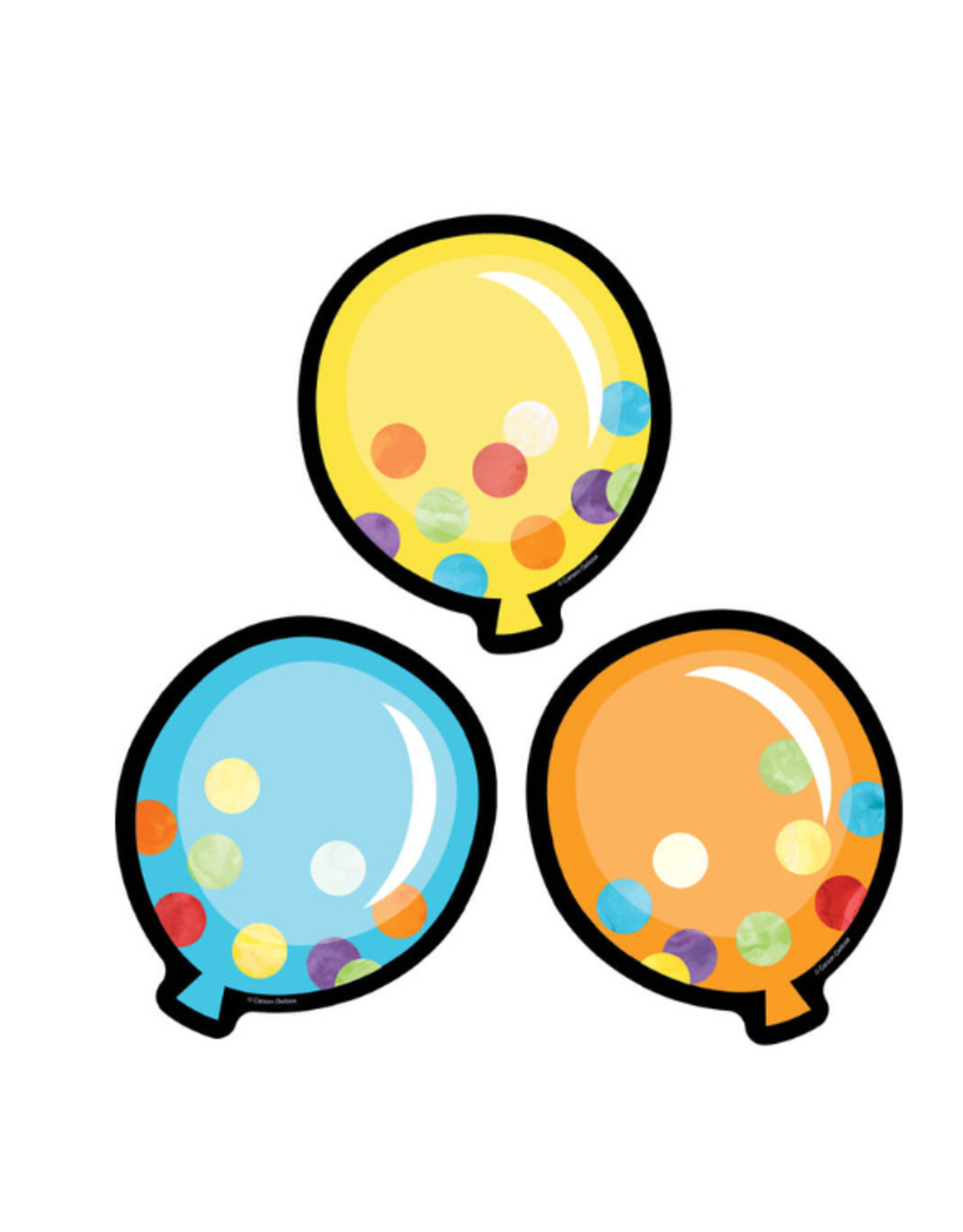 CUT-OUTS: CONFETTI  BALLOONS 6" 36 PACK