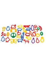 DOUGH  CUTTERS ASSORTED SHAPES - 34 PACK