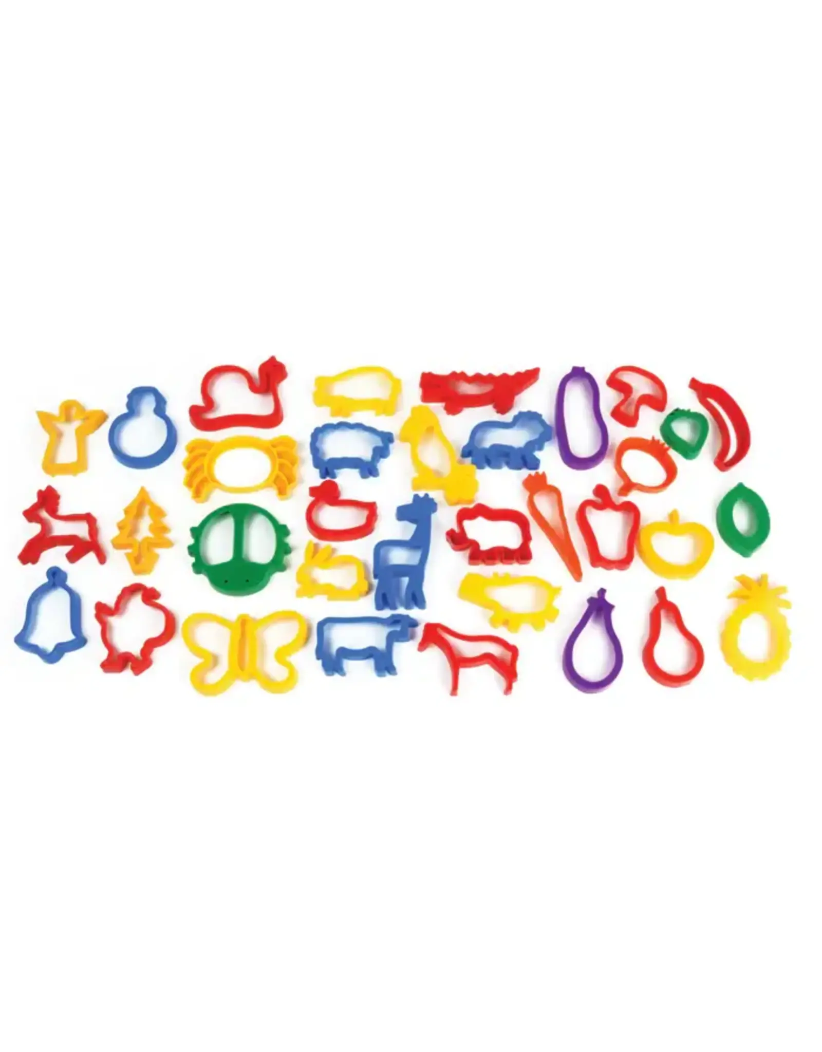 DOUGH  CUTTERS ASSORTED SHAPES - 34 PACK