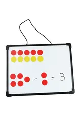 MAGNETIC COUNTERS: TWO-COLOR, YELLOW/RED 1" 200 PACK
