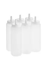 BOTTLE, SQUEEZE: 8 OZ - 6 PACK