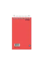 POLY COVER MEMO BOOK  - NOTE PAD - 3"x5" TOP SPIRAL - 3 PACK