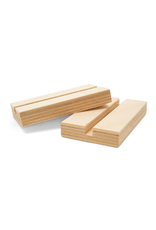 3" x 1.5" WOOD  BASE  FOR 1/4" CUT OUTS