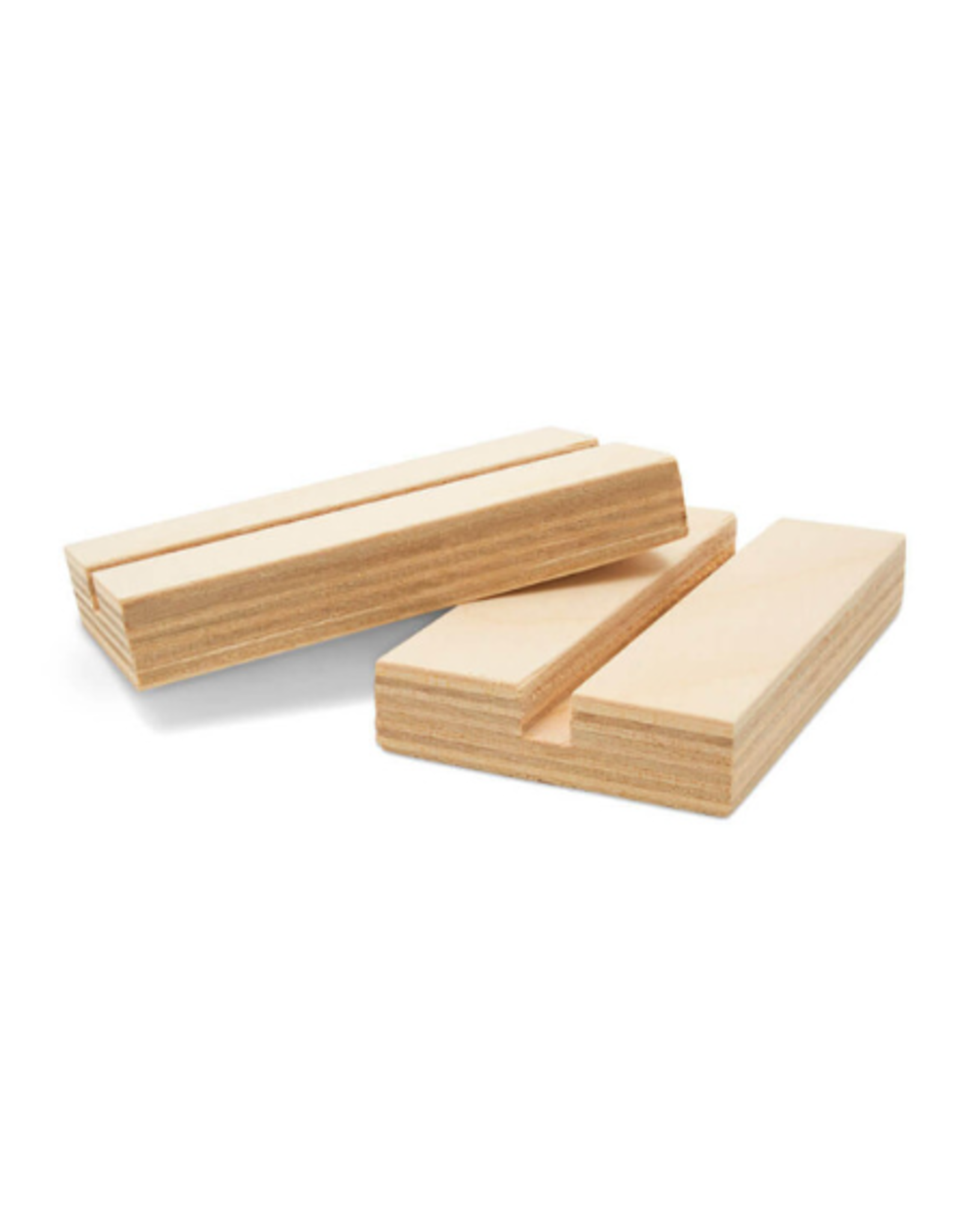 3" x 1.5" WOOD  BASE  FOR 1/4" CUT OUTS